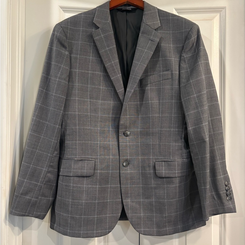 Jos. A. Bank Gray Checkered Men's Blazer 42"